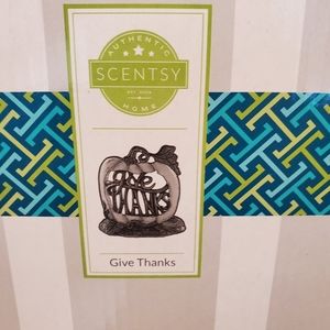 Scentsy Give Thanks Fall Pumpkin Thanksgiving Wrap Full Size Warmer Dec